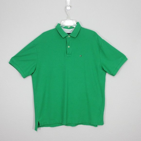 Tommy Hilfiger Men's Polo Short Sleeve Extra Large Green - Picture 1 of 4